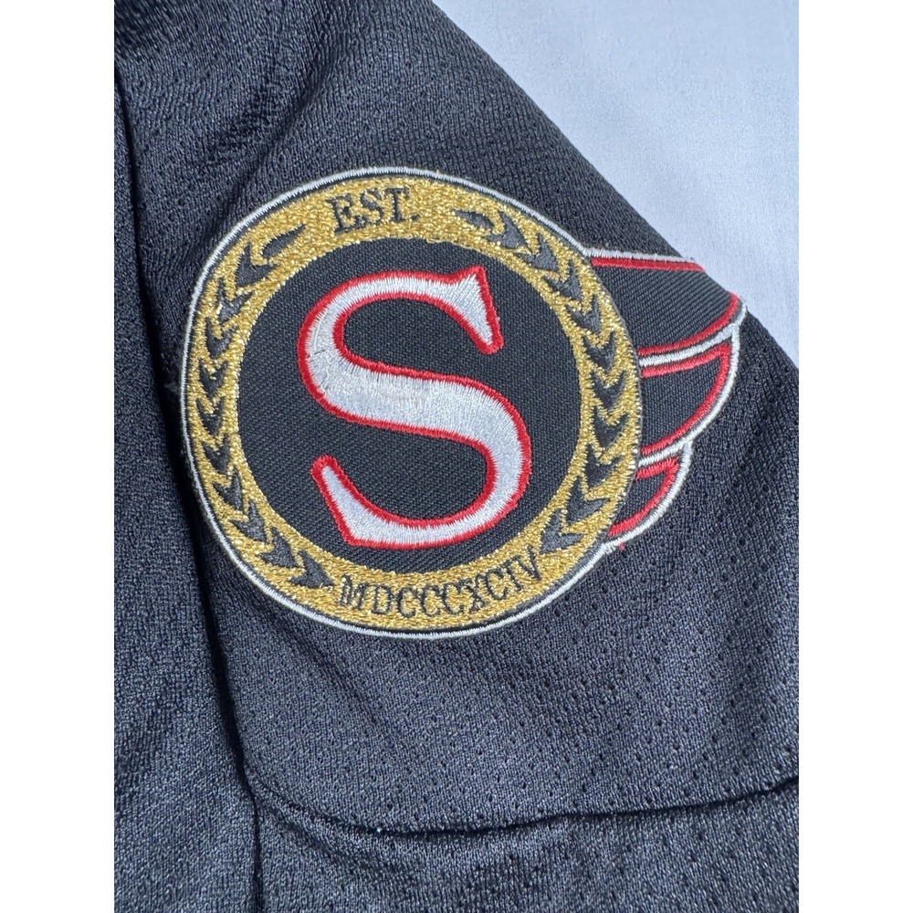 Vintage 90s Ottawa Senators CCM Maska Hockey Jersey Mens L Black NHL Sewn Crest - Picture 4 of 5